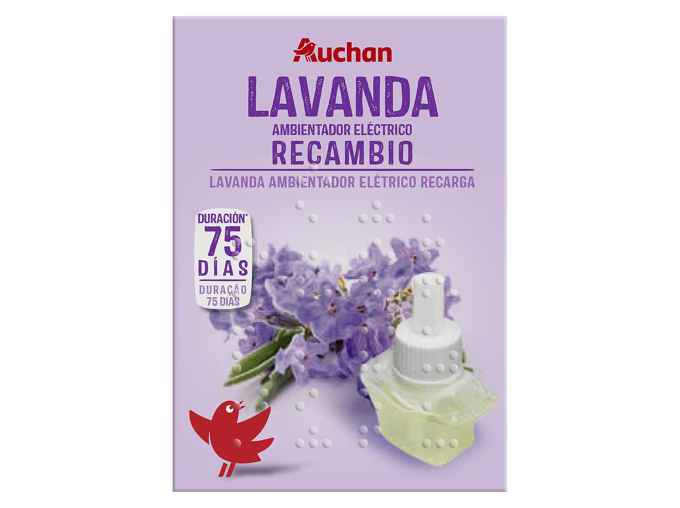 AMBIENTADOR EL&Eacute;CTRICO AUCHAN RECARGA LAVANDA 25ML