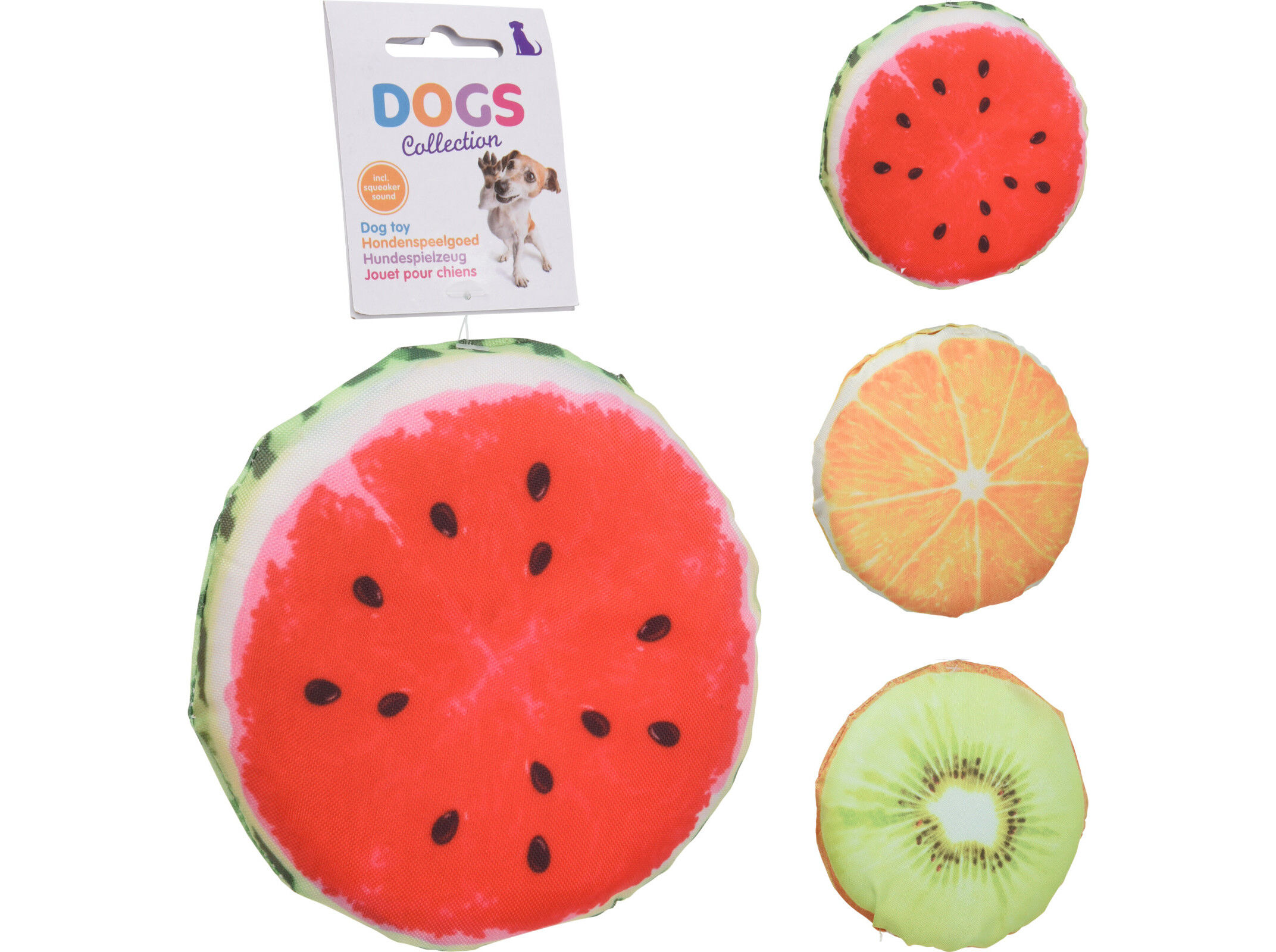 BRINQUEDO C&Atilde;O DOGS COLLECTION FRUTAS 15X15X3CM MODELOS SORTIDOS image number 1