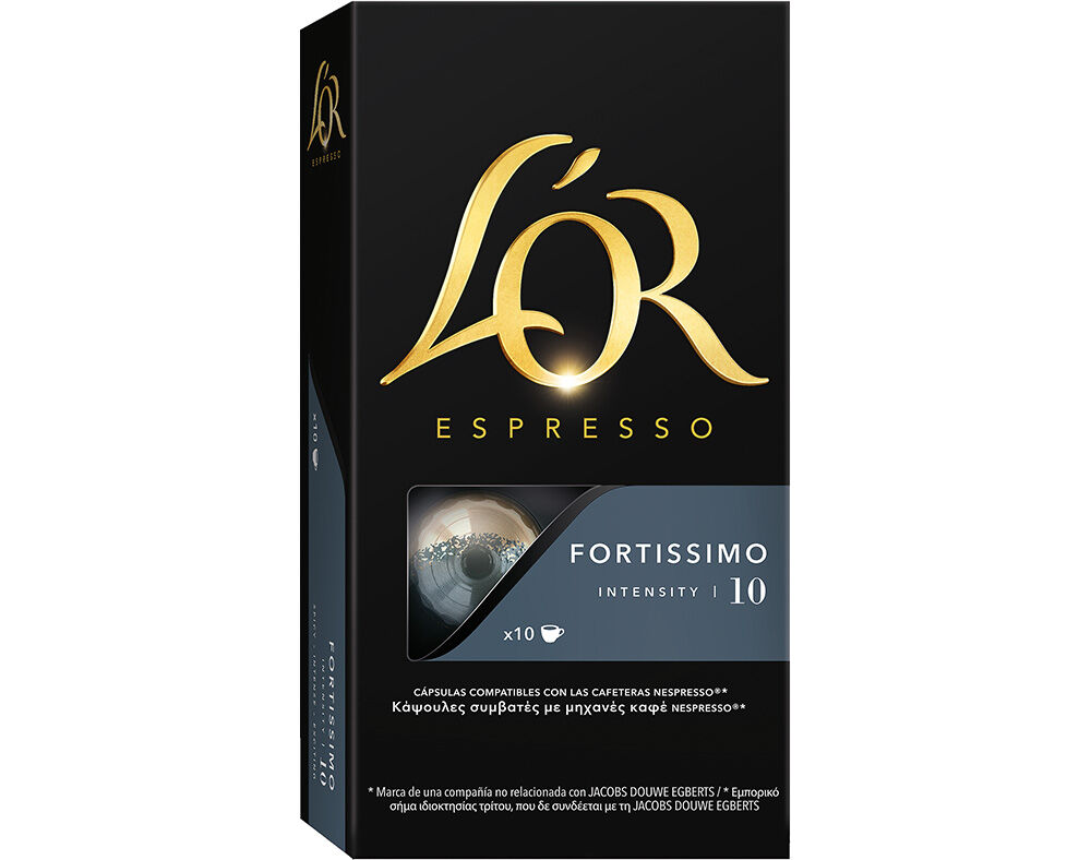 C&Aacute;PSULAS L'OR CAF&Eacute; COMPAT&Iacute;VEL NESPRESSO FORT&Iacute;SSIMO 10UN