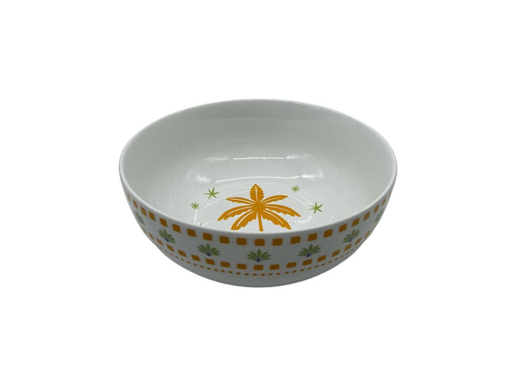 SALADEIRA PORCELANA ACTUEL AMARELO &Oslash;23CM image number 0