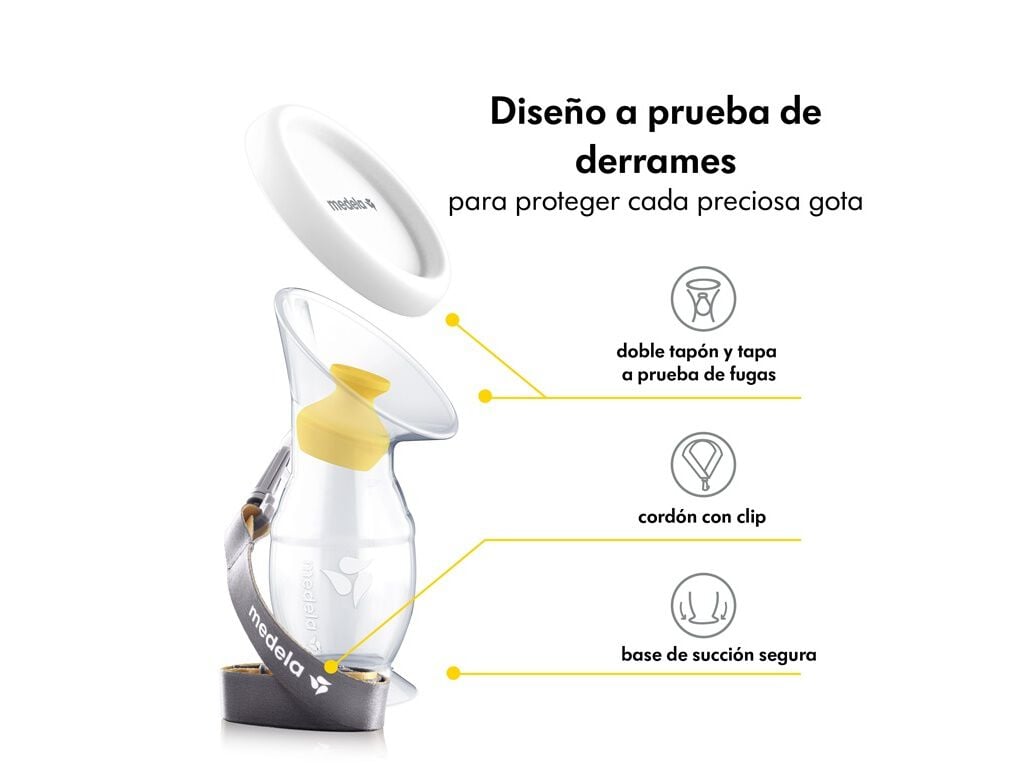 COLETOR LEITE MATERNO MEDELA SILICONE 100ML image number 3