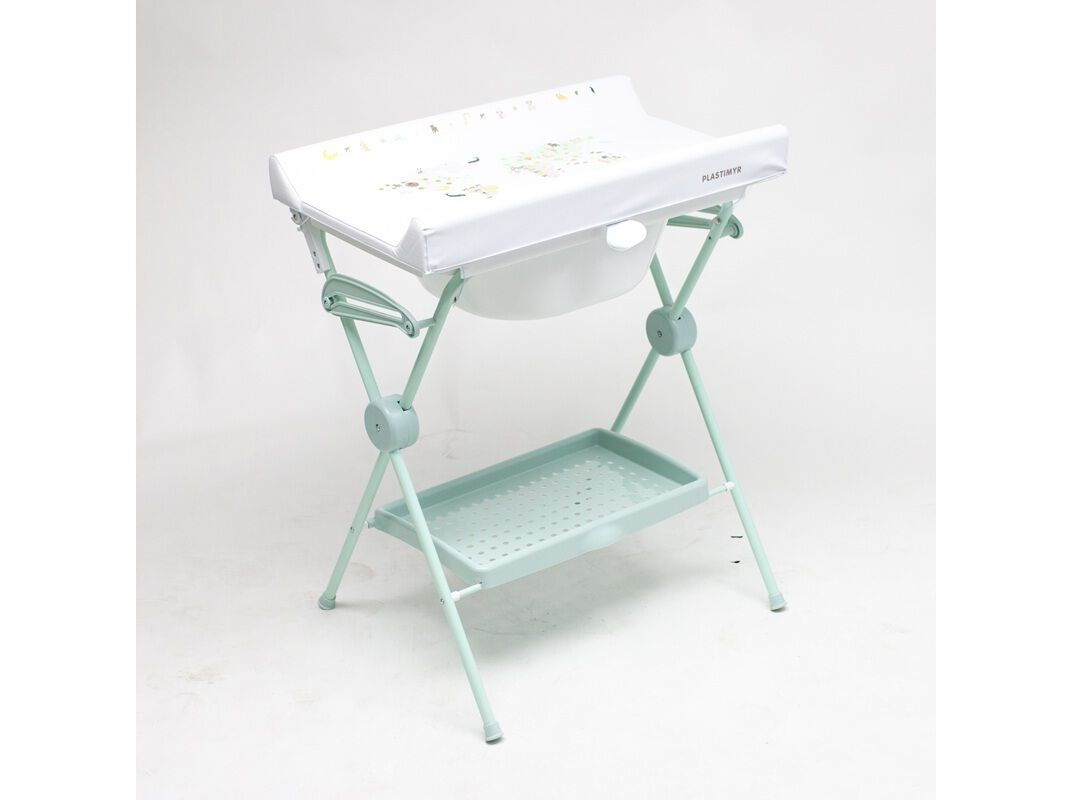 BANHEIRA COM VESTIDOR PLASTIMYR MAPA MUNDO 96X63X85CM