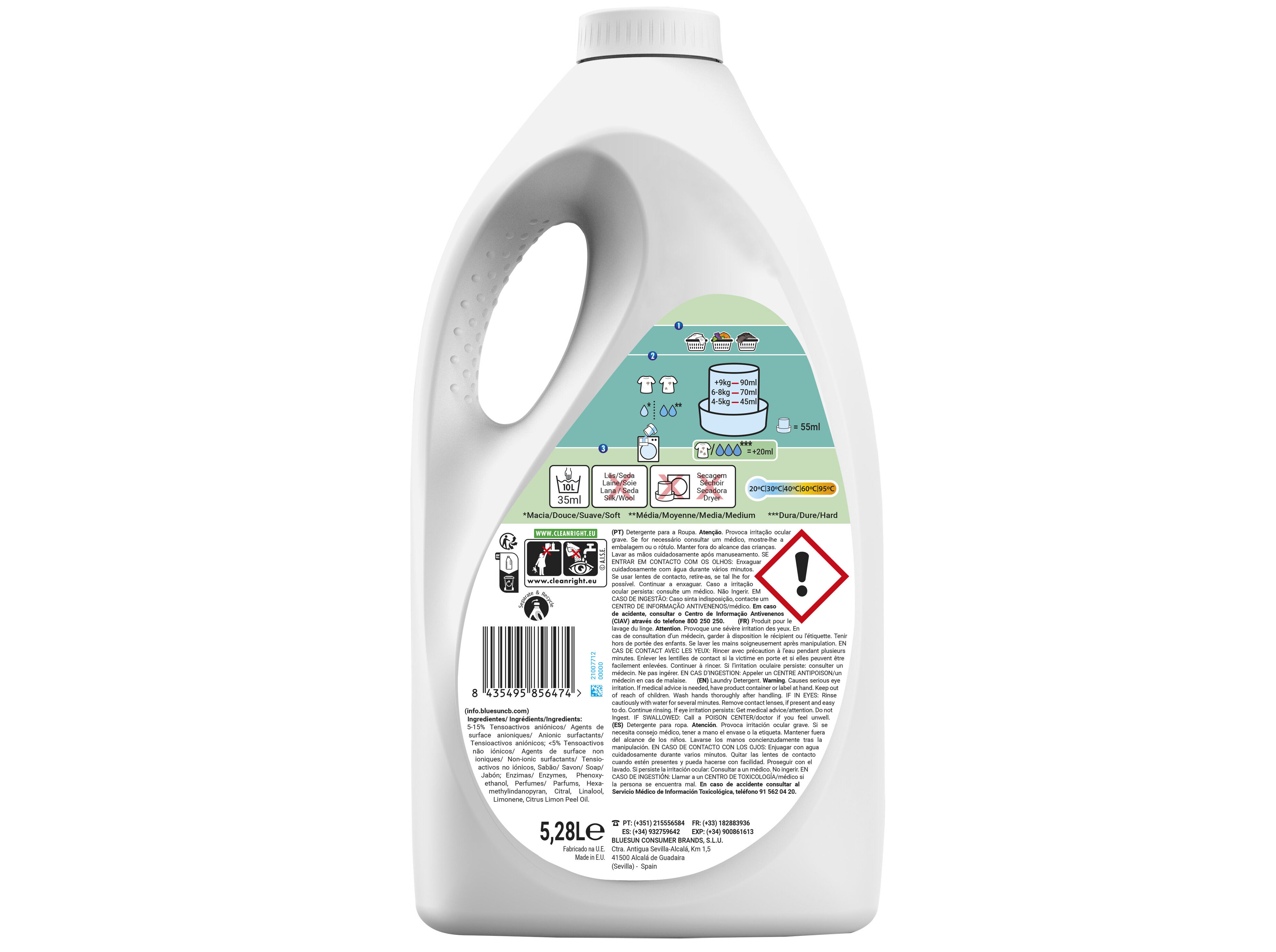 DET. ROUPA M&Aacute;Q. GAMA FRESCURA DE COL&Oacute;NIA 120D image number 1