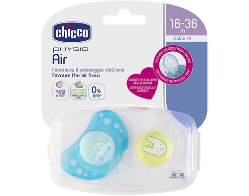 CHUPETA PHYSIO AIR CHICCO SILICONE ROSA 16-36MESES 2UN image number 0