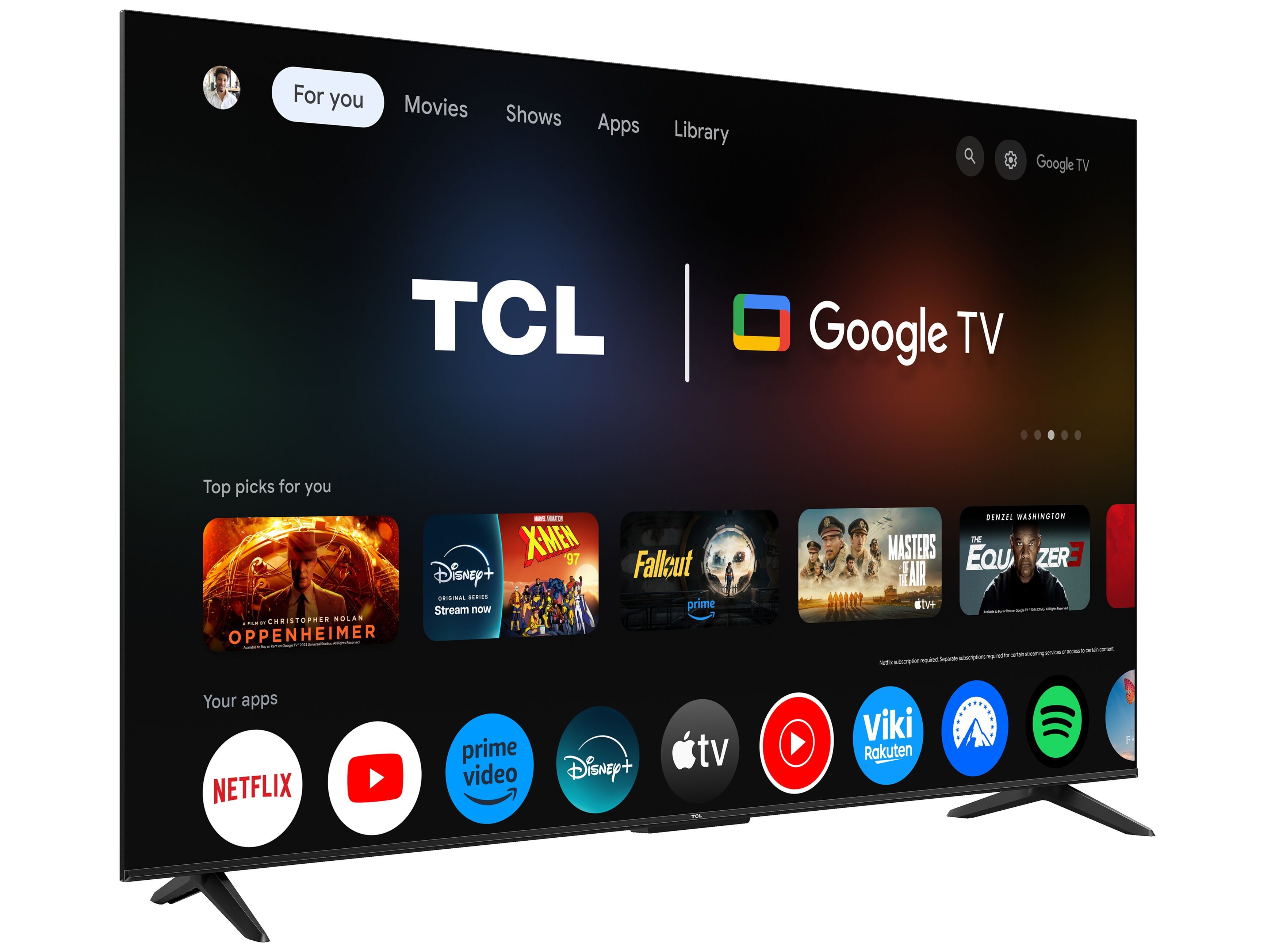 TV TCL 65T69C 65" QLED GOOGLE TV image number 2