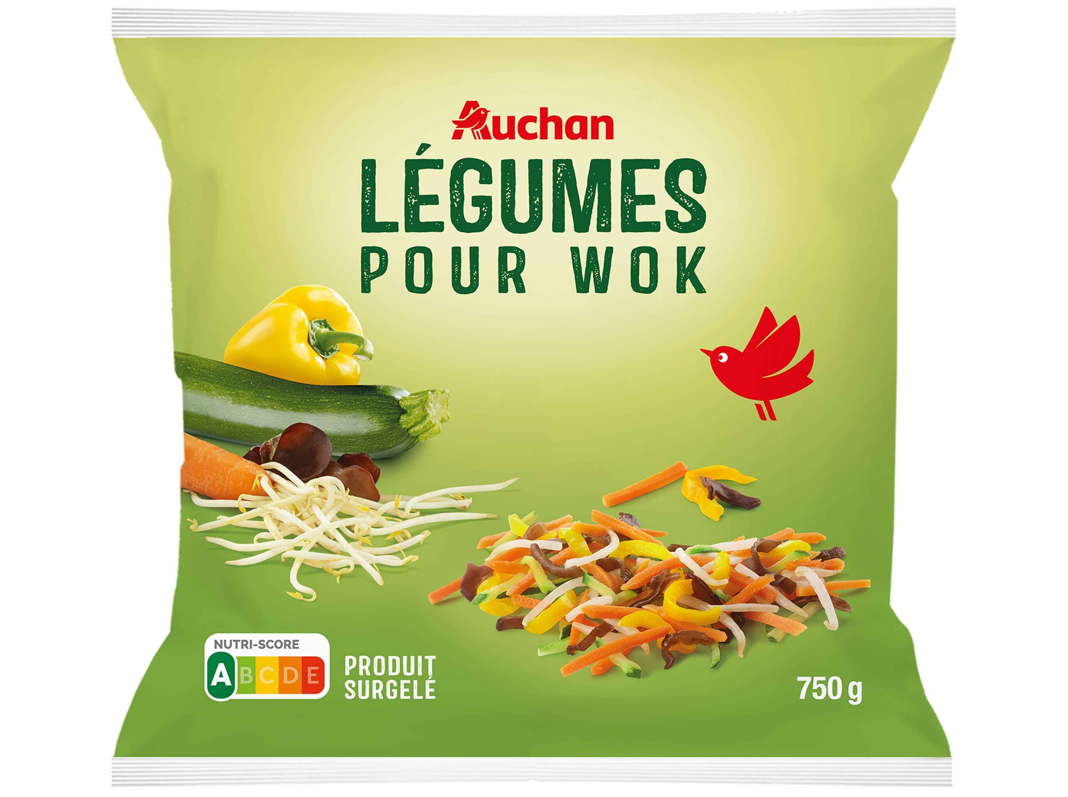 MISTURAS VEGETAIS AUCHAN PARA WOK 750G image number 0