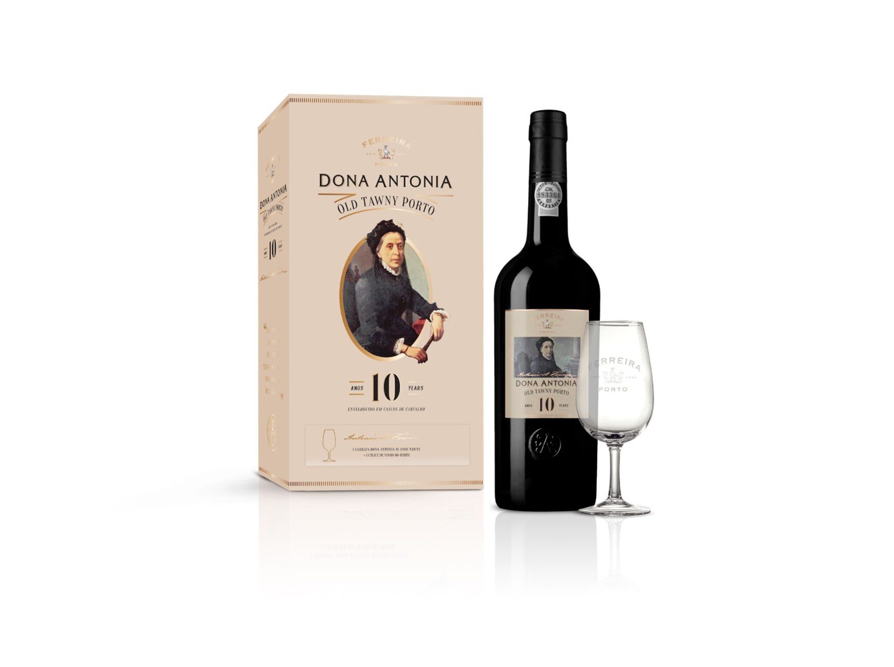 VINHO PORTO DONA ANT&Oacute;NIA 10 ANOS COM C&Aacute;LICE 0.75L image number 0