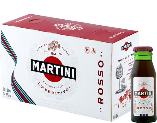 VERMOUTE MARTINI ROSSO PACK 10 X 0.06L image number 0