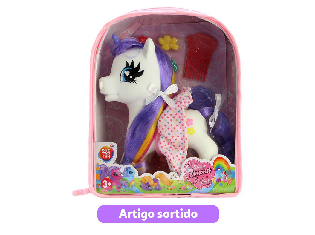 MOCHILA COM UNIC&Oacute;RNIO E ACESS&Oacute;RIOS ONE TWO FUN MODELOS SORTIDOS image number 3