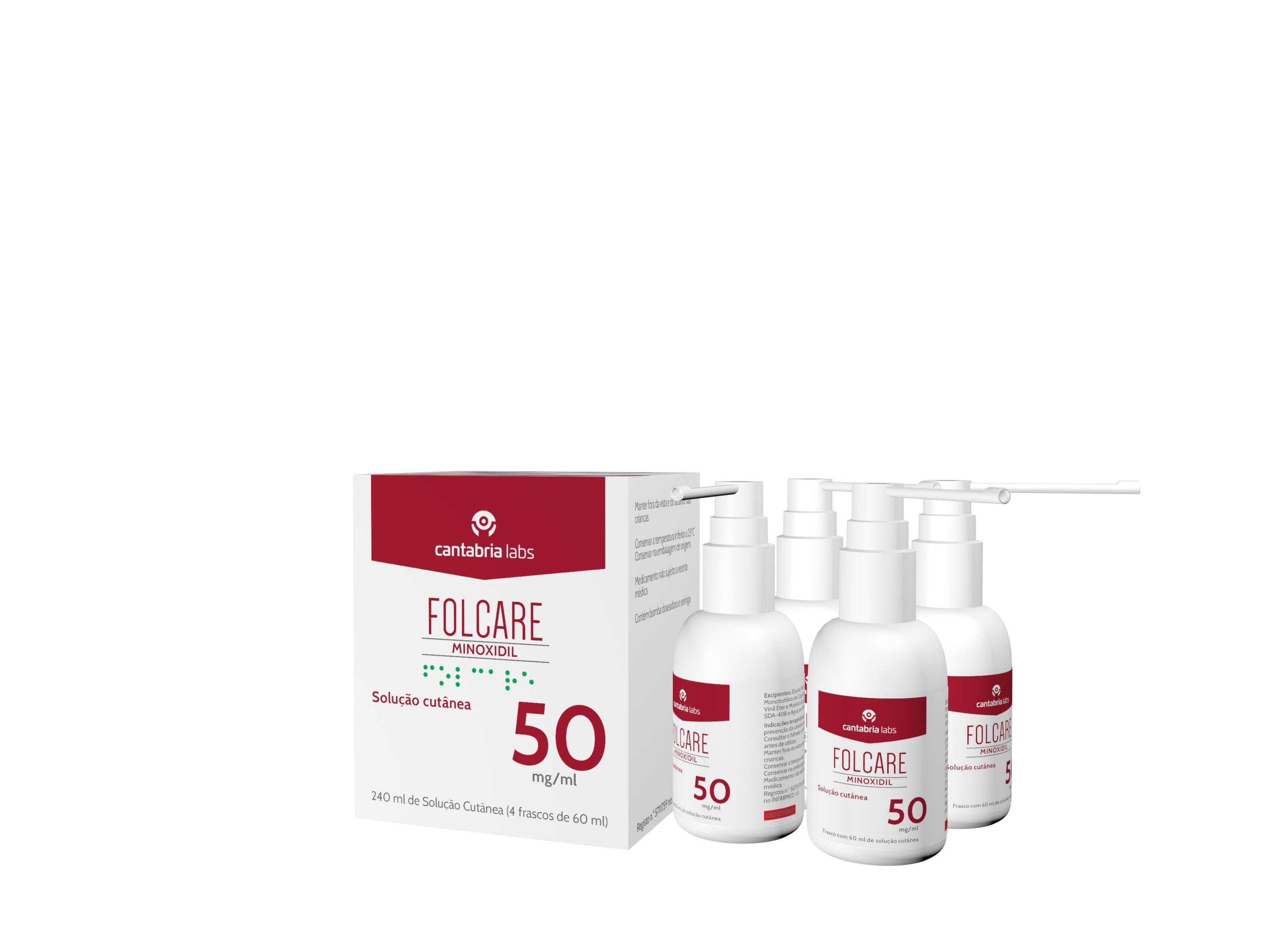 SOLU&Ccedil;&Atilde;O CUTANEA FOLCARE MINOXIDIL 50 MG/ML 4 X 60 ML image number 0