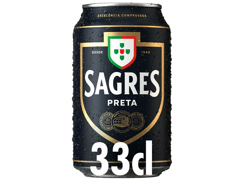 CERVEJA SAGRES PRETA LATA 0.33L