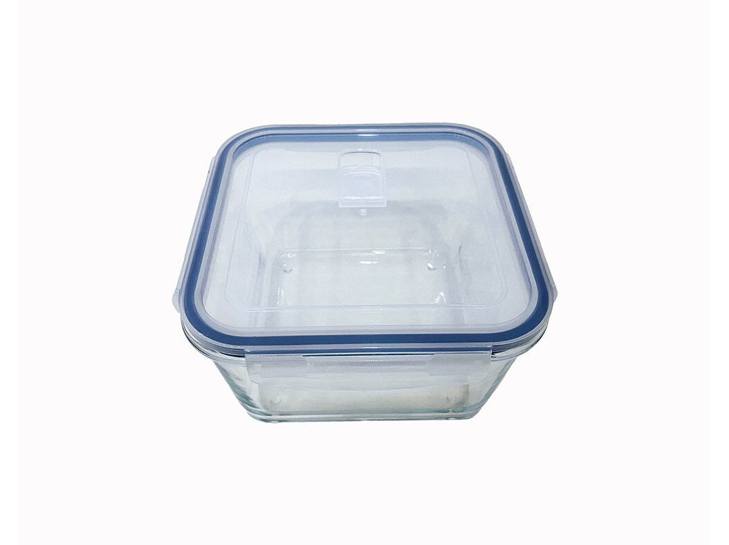 CAIXA EM VIDRO QUADRADA ACTUEL HERM&Eacute;TICA COM V&Aacute;LVULA 2L image number 0