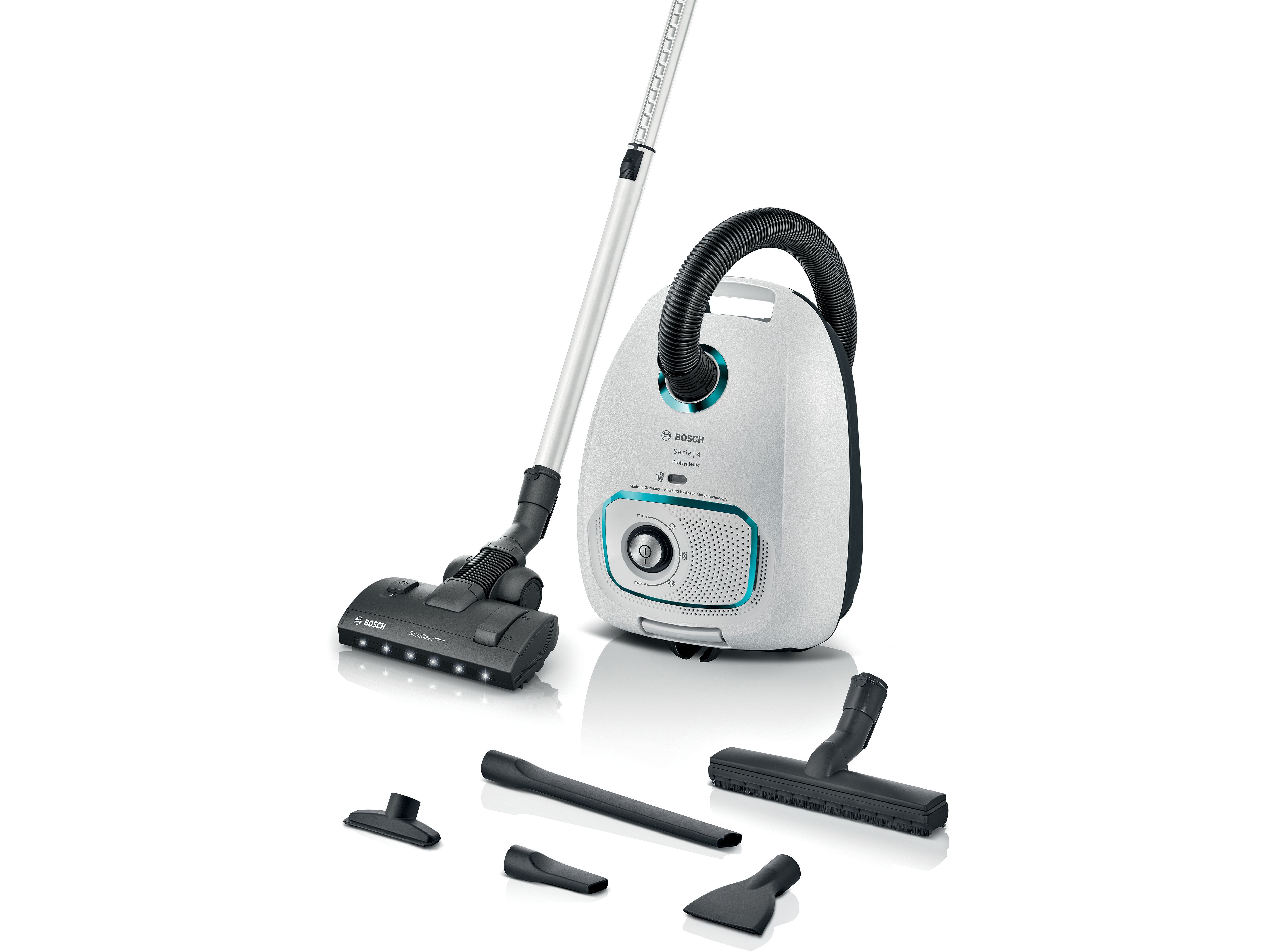 ASPIRADOR COM SACO BOSCH SERIE 4 PROHYGIENIC BGL41HYG0L BRANCO