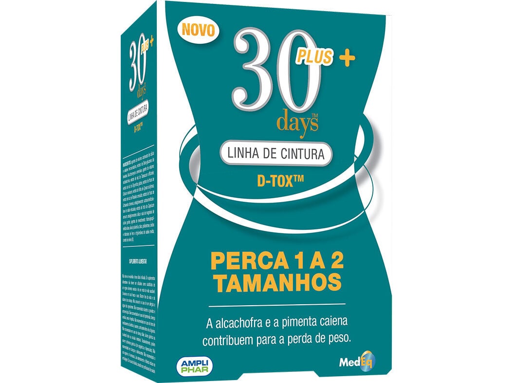 SUPLEMENTO 30 DAYS LINHA DE CINTURA D-TOX 120COMP image number 0