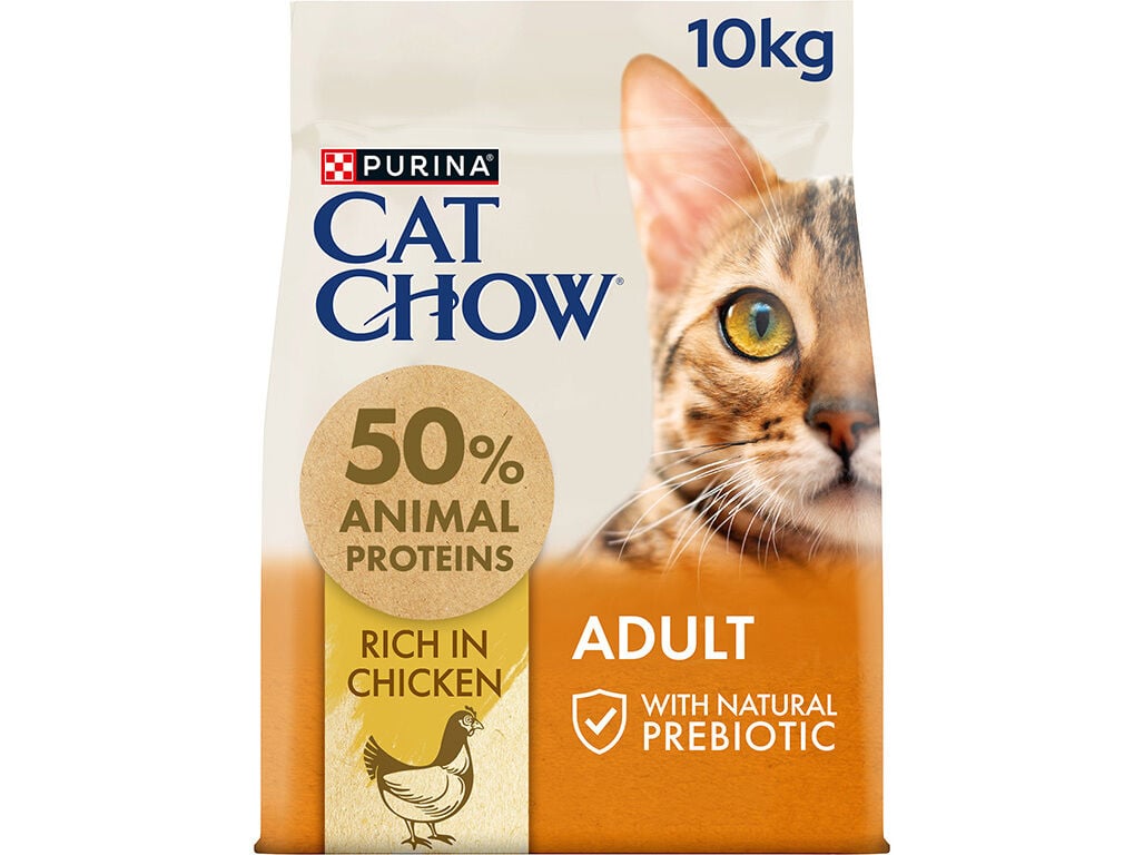 RA&Ccedil;&Atilde;O GATO CAT CHOW ADULTO FRANGO 10KG image number 0