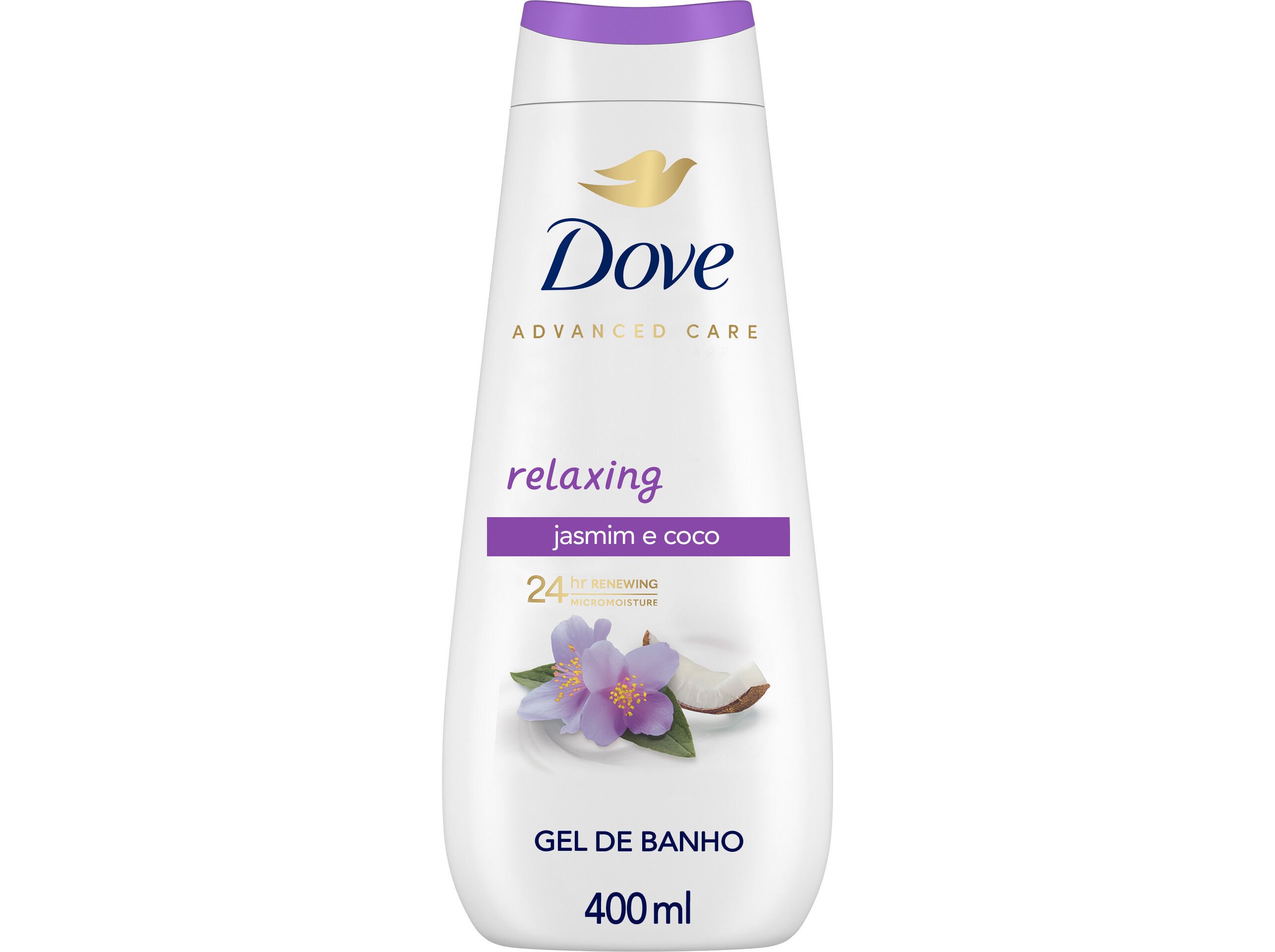 GEL BANHO DOVE ADVANCED RELAX COCONUT 400ML image number 0
