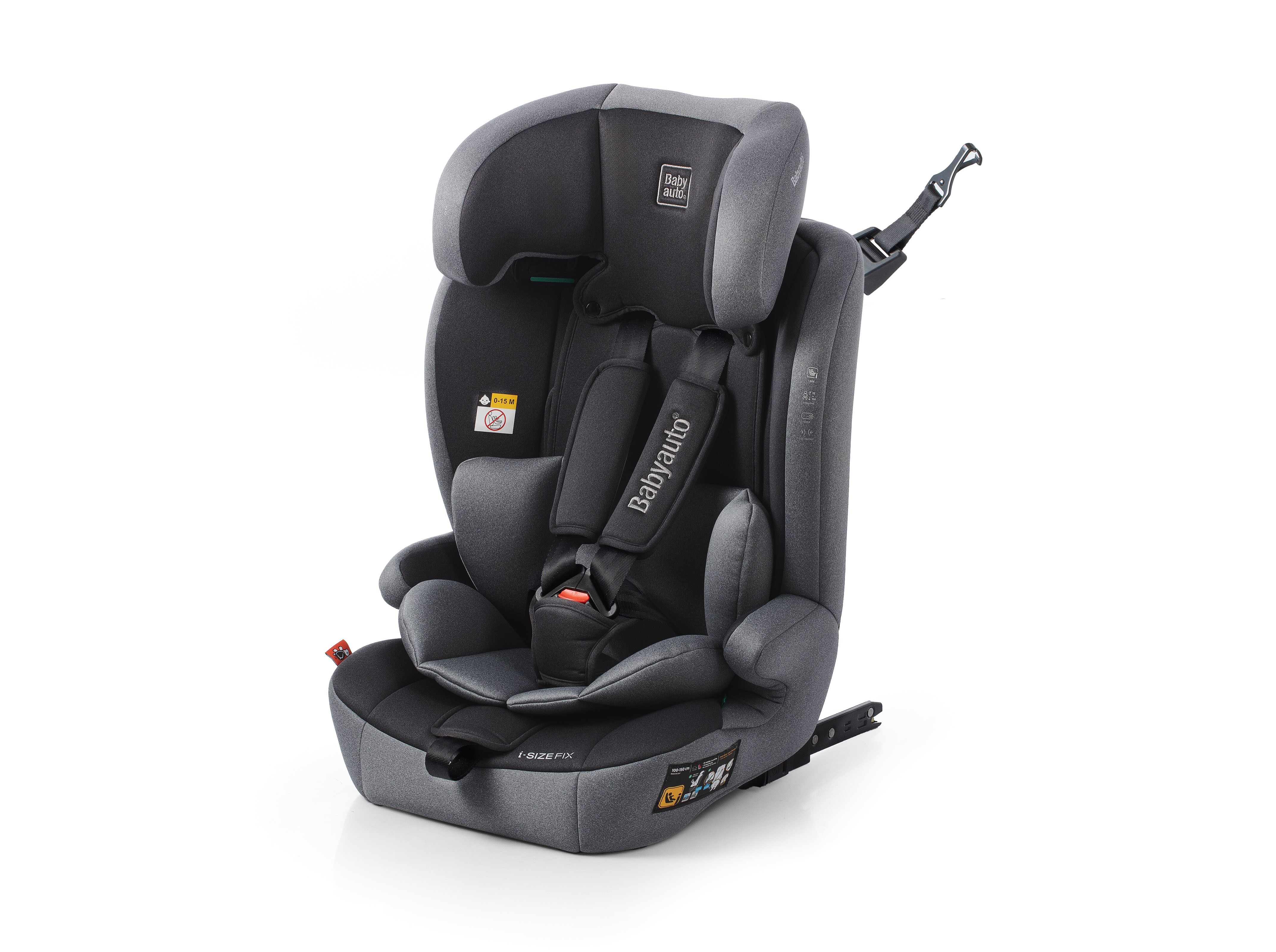 CADEIRA AUTO I-SIZE BABYAUTO 76-150CM ISOFIX ANTRACITE image number 2