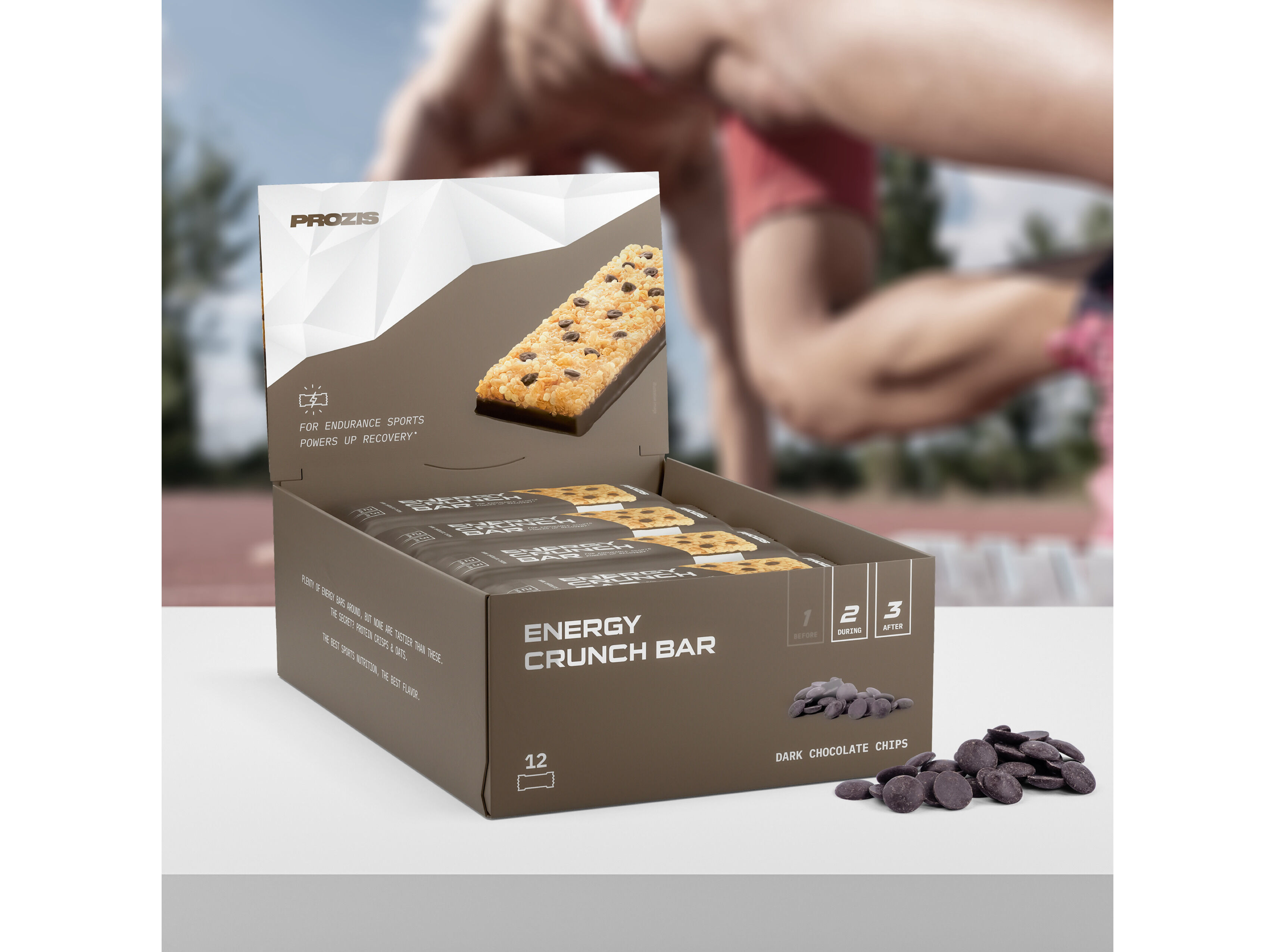 BARRA ENERGY CRUNCH PROZIS PEPITAS CHOCOLATE PRETO 40G image number 2