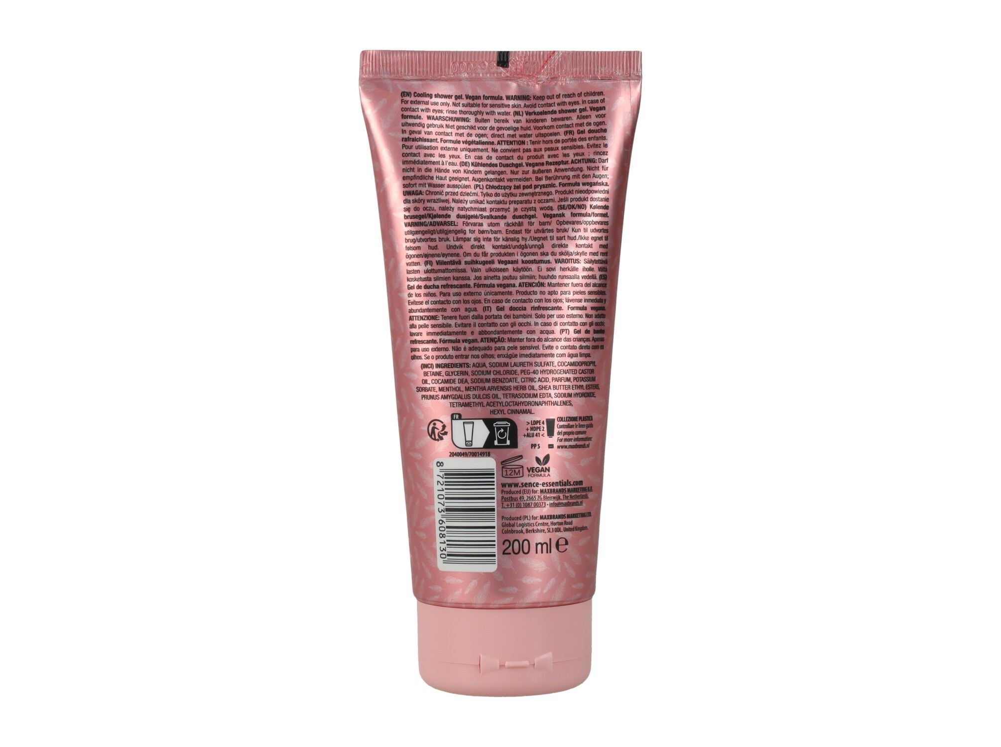 GEL DE BANHO REFRESCANTE SENCE EMBRACE 200ML image number 2