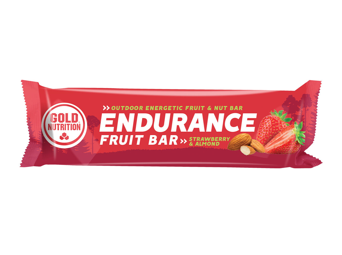 BARRA GOLDNUTRITION ENDURANCE AM&Ecirc;NDOA MORANGO 40G image number 0