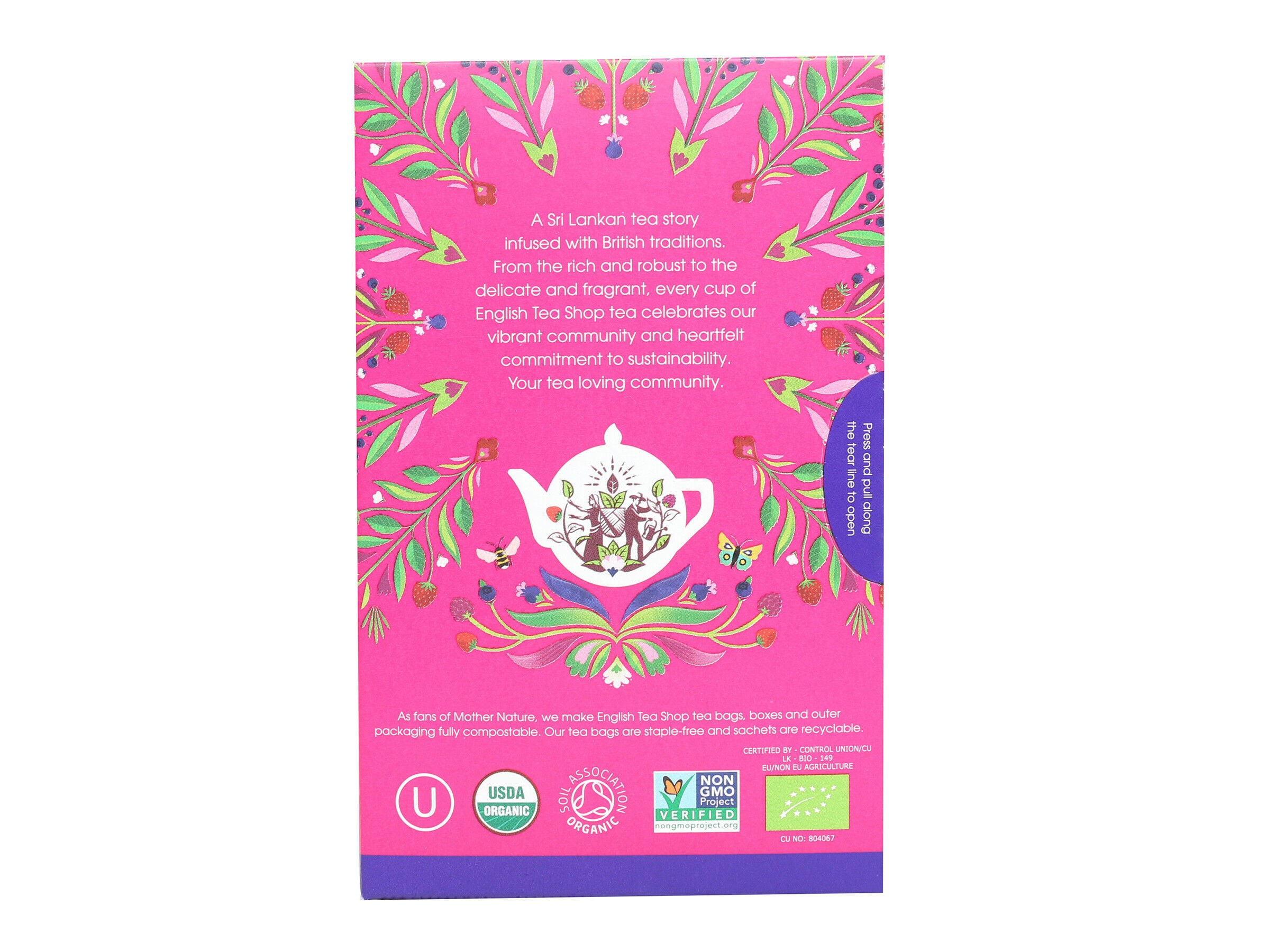 INFUS&Otilde;ES BIO ENGLISH TEA SHOP SUPER BERRIES 40GR image number 3