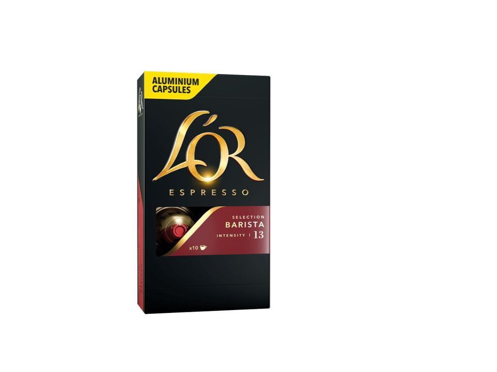 C&Aacute;PSULAS L'OR ESPRESSO COMPAT&Iacute;VEL NESPRESSO CAF&Eacute; BARISTA INTENSIDADE 13 10UN image number 0