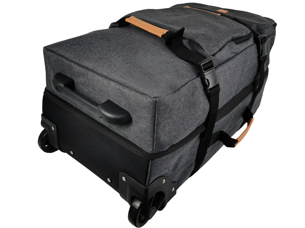SACO DE VIAGEM GRANDE AIRPORT CINZENTO ESCURO 2 RODAS 75X38X37CM image number 2