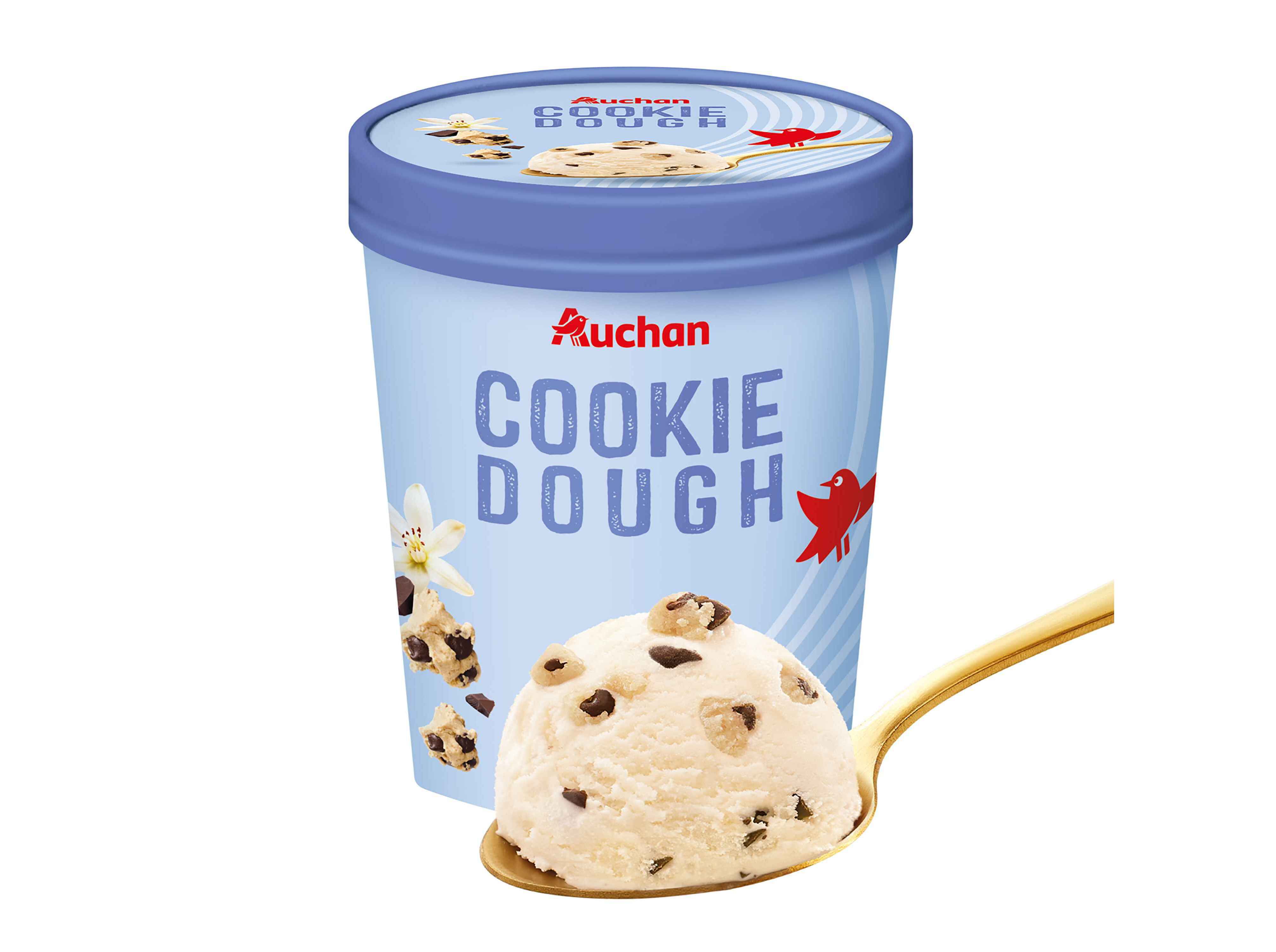 GELADO AUCHAN COOKIE DOUGH 500ML