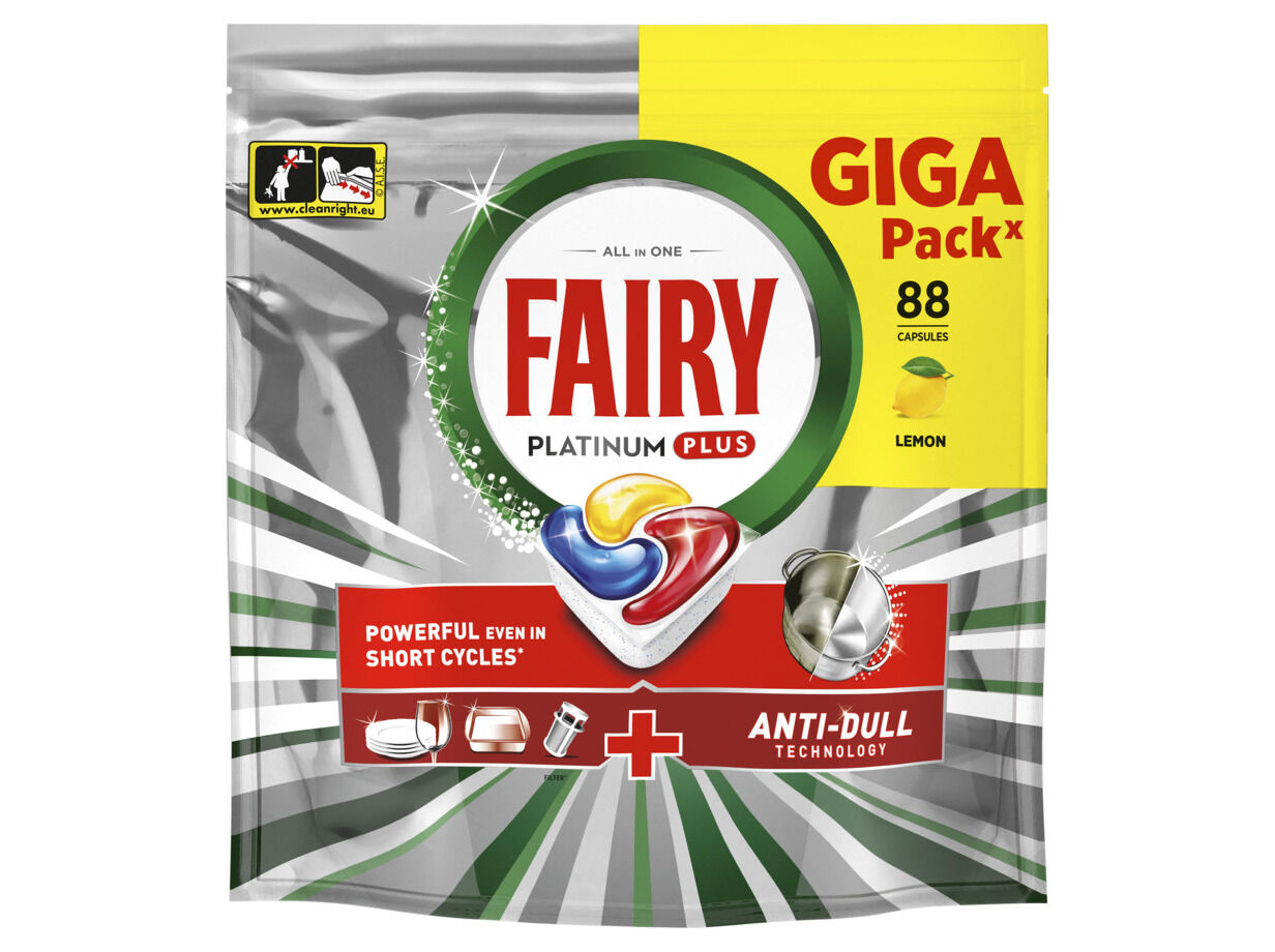 DETERGENTE LOI&Ccedil;A M&Aacute;QUINA FAIRY PLATINUM PLUS LIMAO 88P image number 0