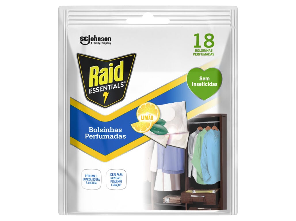 BOLSINHAS PERFUMADAS RAID LIM&Atilde;O 18UN