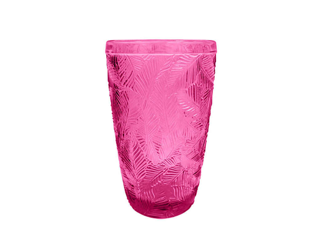 COPO VIDRO ACTUEL FOLHAS ROSA 35CL image number 0