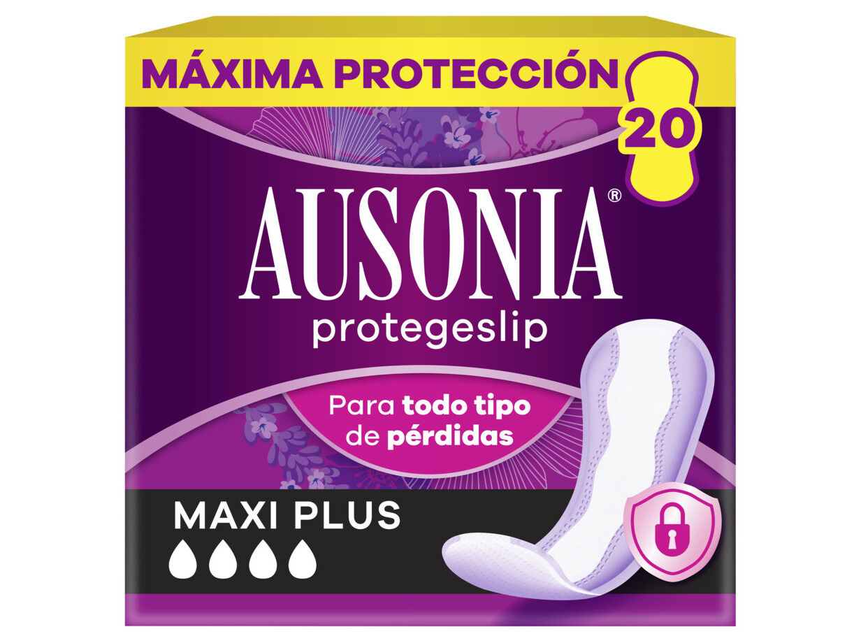 PENSOS DI&Aacute;RIOS PROTEGESLIP MAXI PLUS AUSONIA 20 UN image number 0