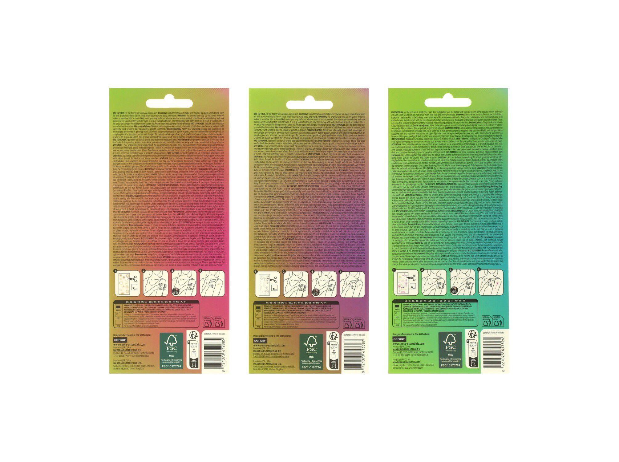 TATUAGENS CORPORAIS SENCE BODY FESTIVE image number 3