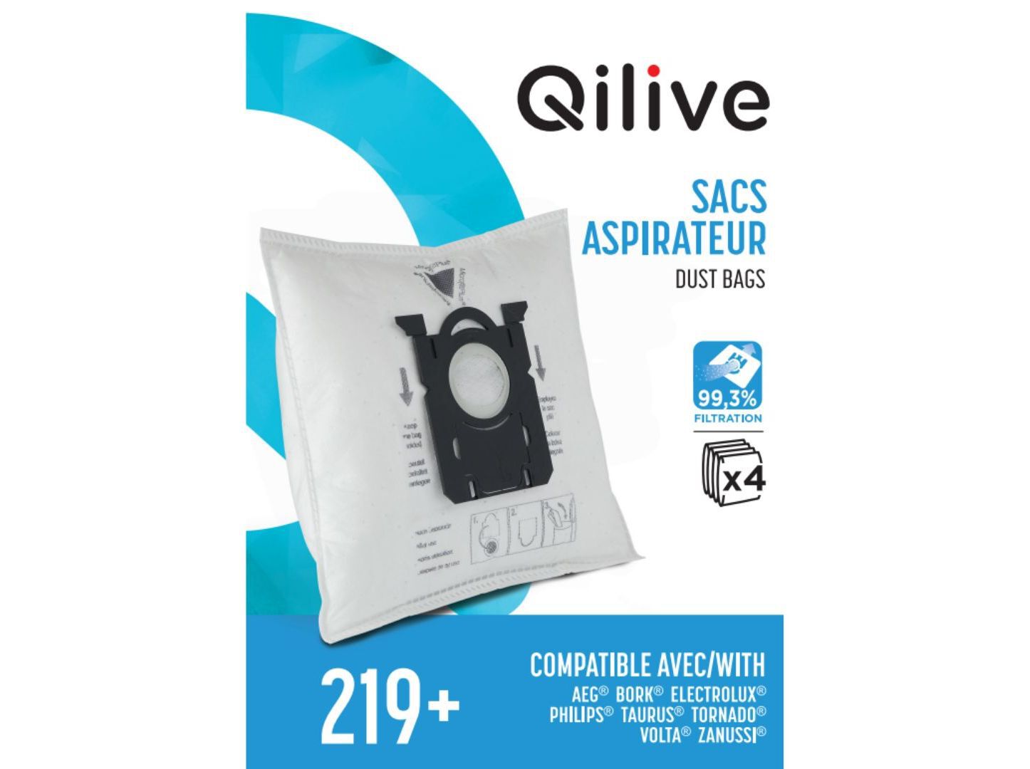 SACO ASPIRADOR QILIVE 219+ 884373
