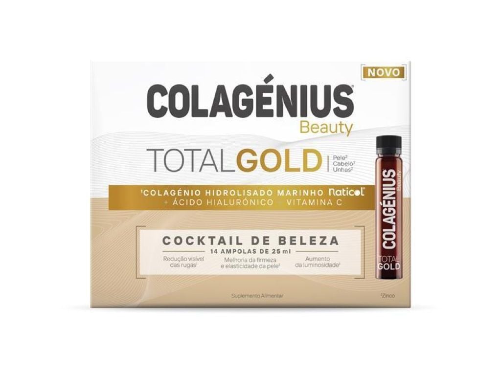 SUPLEMENTO COLAG&Eacute;NIUS BEAUTY TOTAL GOLD 14X25ML