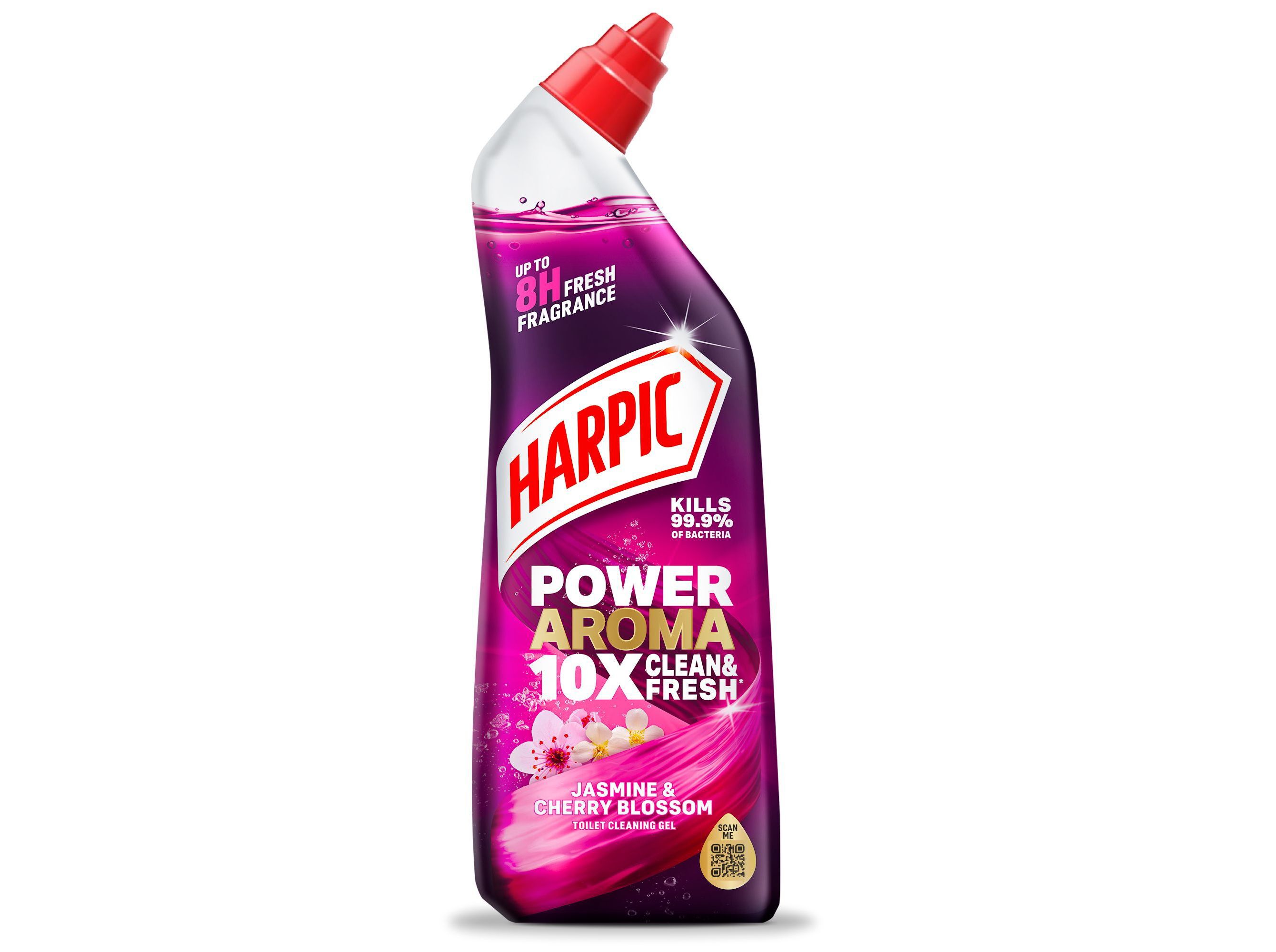 GEL SANIT&Aacute;RIO HARPIC POWER AROMA JASMIM E FLORES CEREJEIRA 750ML