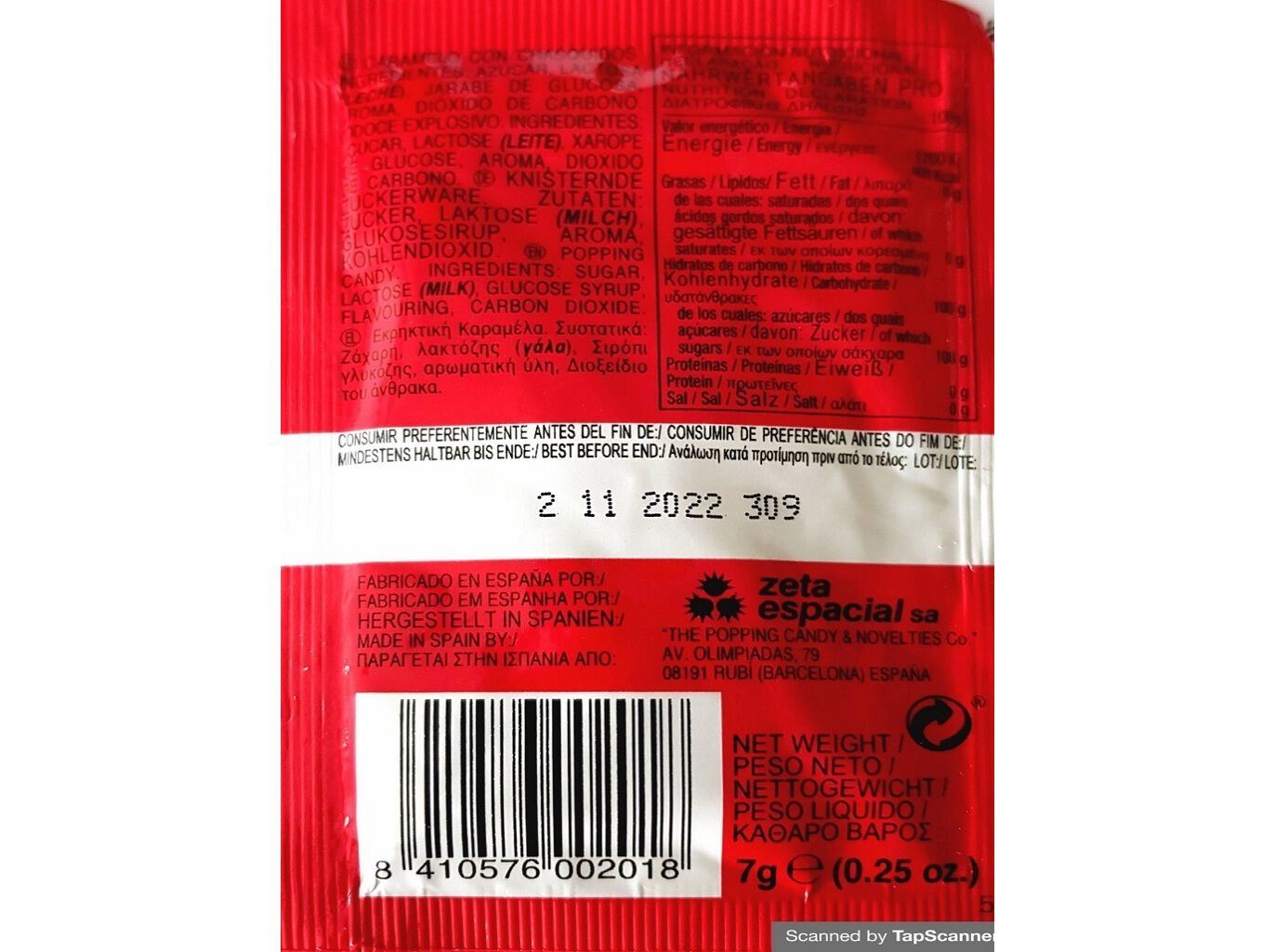 DROPS PETA ZETAS SORTIDO MORANGO 7G image number 1