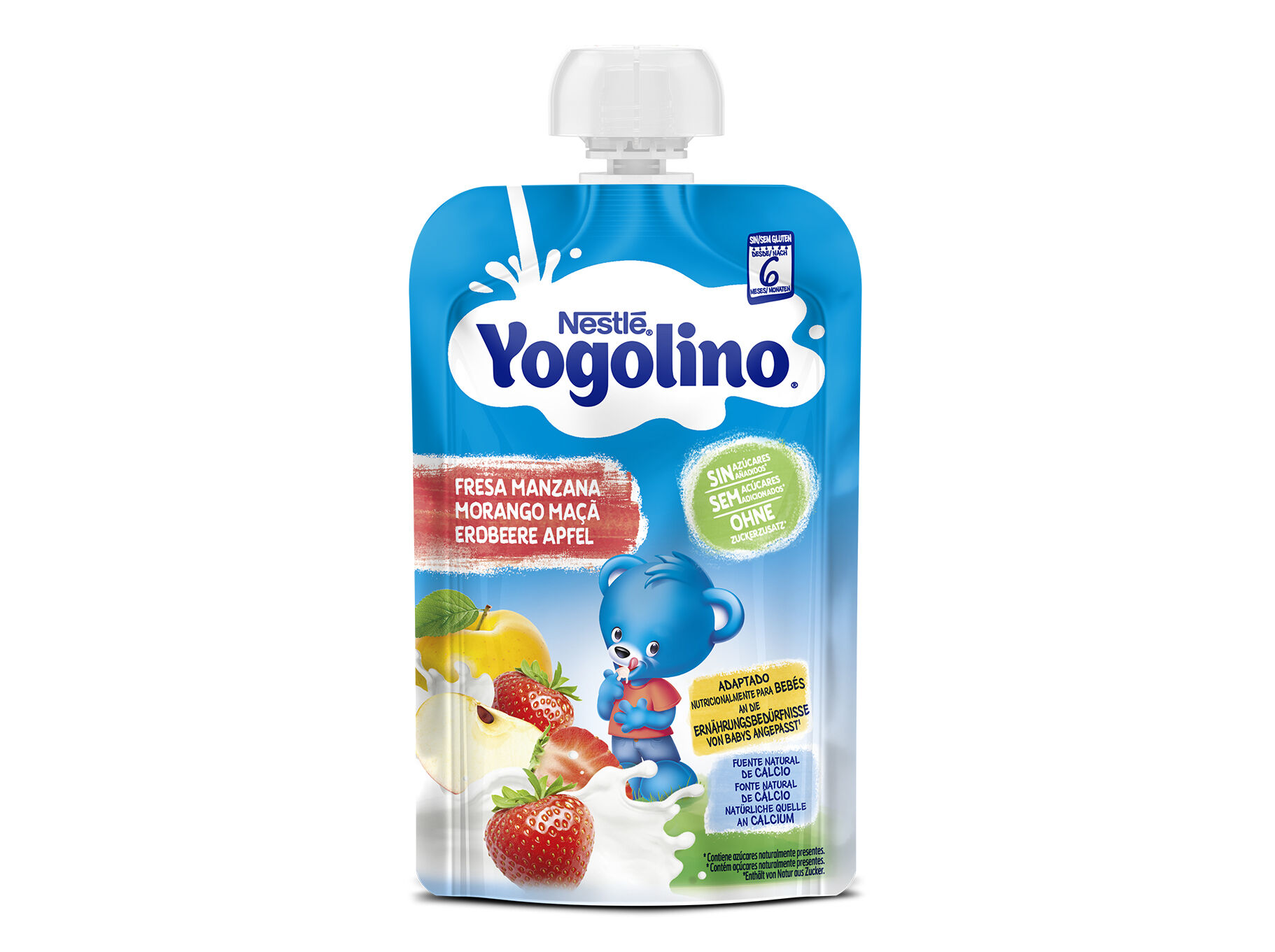 SOBREMESA L&Aacute;CTEA NESTL&Eacute; YOGOLINO MA&Ccedil;A MORANGO 100G