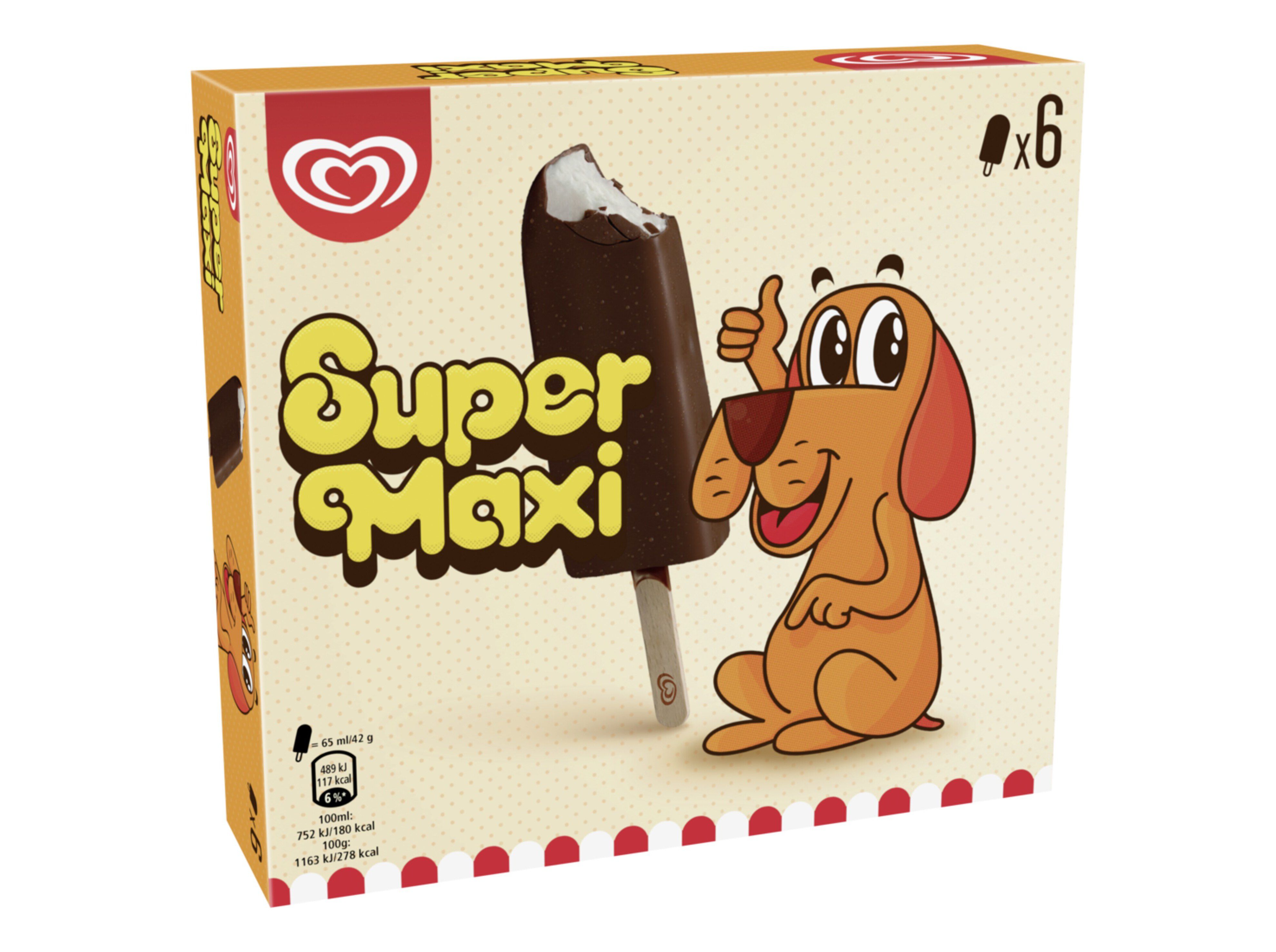 GELADO OL&Aacute; MULTIPACK KIDS SUPER MAXI 390ML