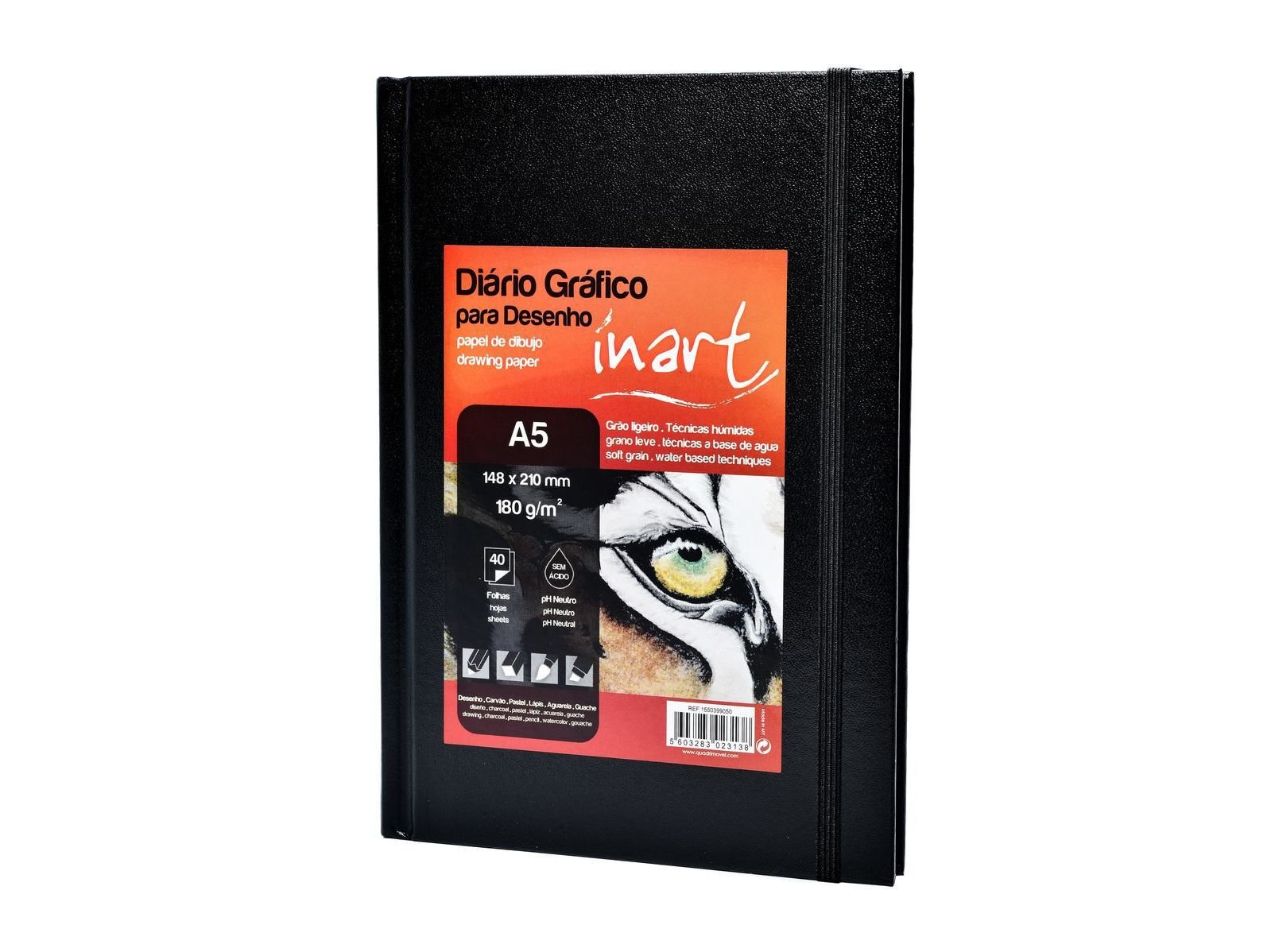 DI&Aacute;RIO GR&Aacute;FICO A5 INART 180G 40 FOLHAS