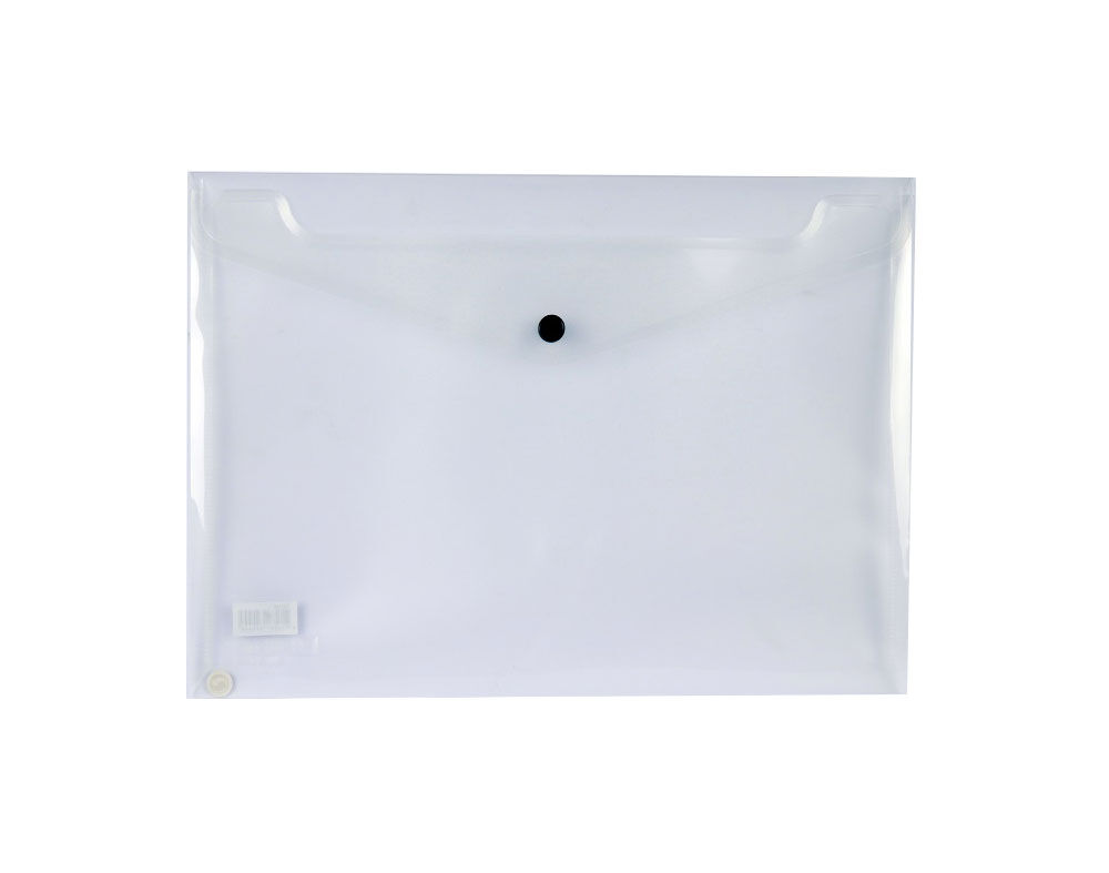PORTA DOCUMENTOS COM MOLA A5 LIDERPAPEL TRANSPARENTE
