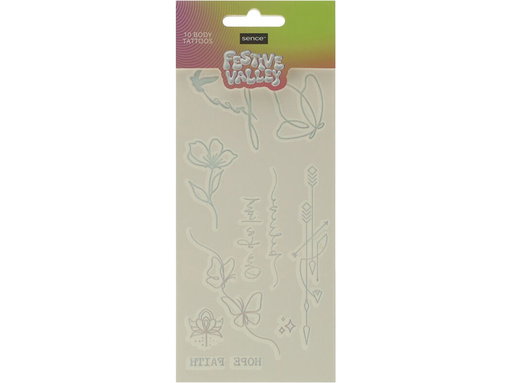 TATUAGENS CORPORAIS SENCE BODY FESTIVE image number 1