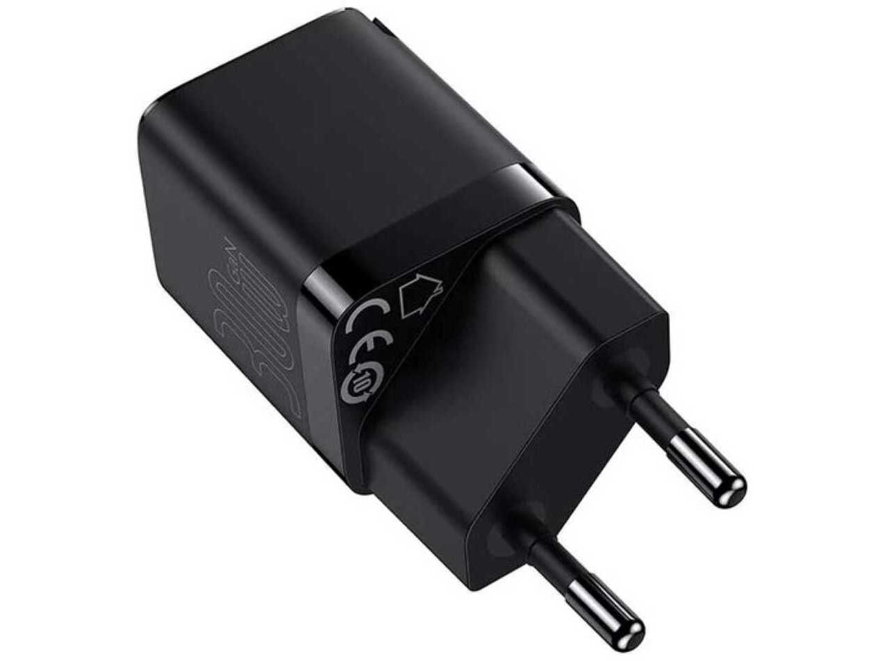 CARREGADOR BASEUS PRETO 30W GAN3 1C image number 2