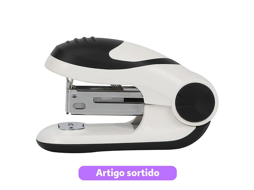 CONJUNTO DE MINI AGRAFADOR 24/6-26/6 AUCHAN E CAIXA COM 400 AGRAFOS CORES SORTIDAS image number 8