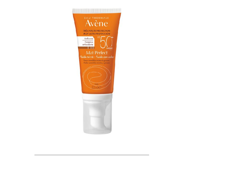 FLUIDO AVENE SOLAR MAT COM COR 50ML image number 1
