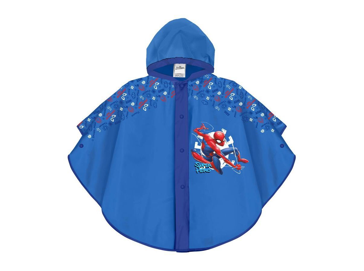 CAPA CHUVA SPIDERMAN COM BOT&Atilde;O TAMANHO 3/6 ANOS image number 0