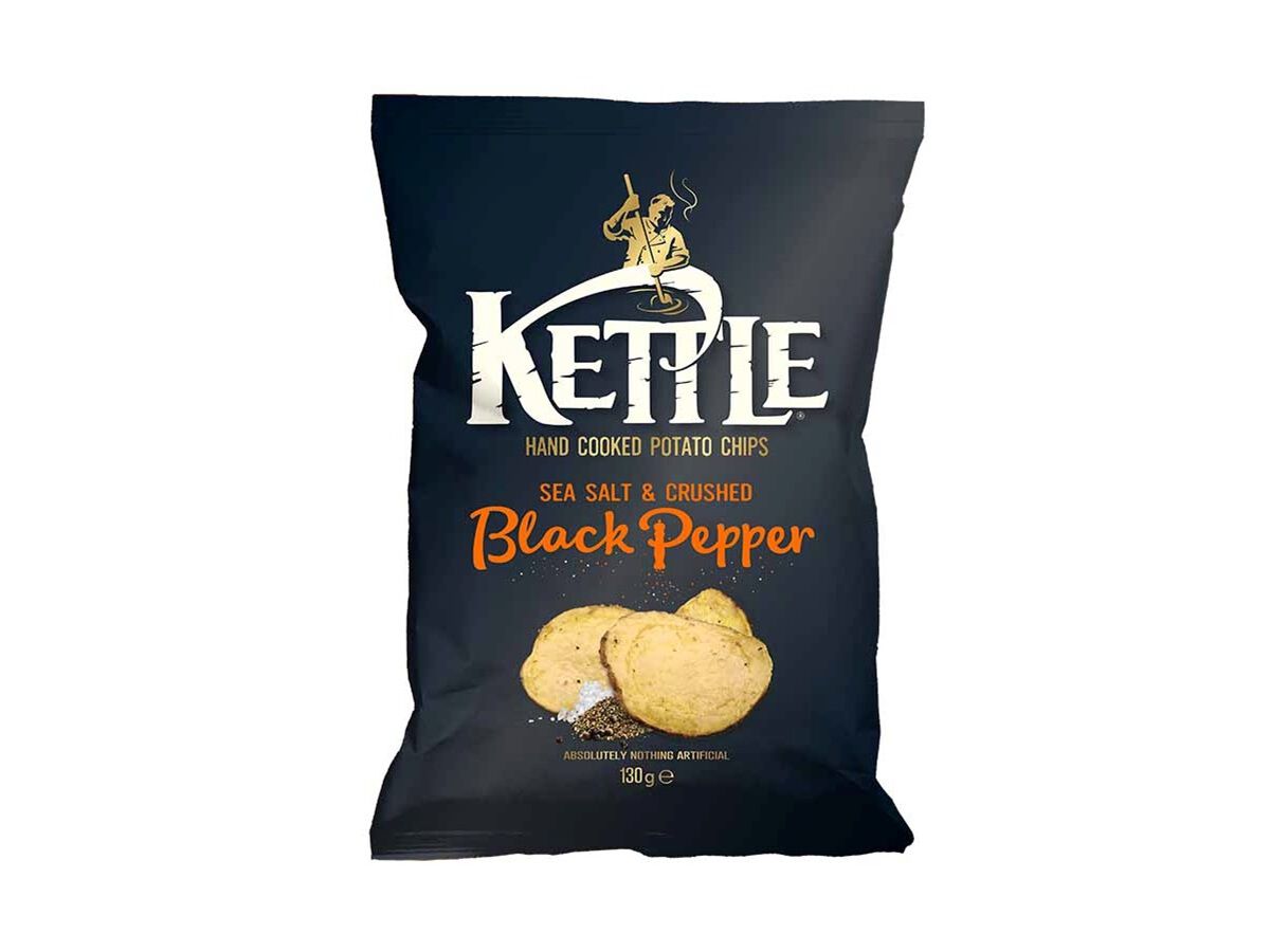 BATATAS FRITAS KETTLE PIMENTA PRETA 130G