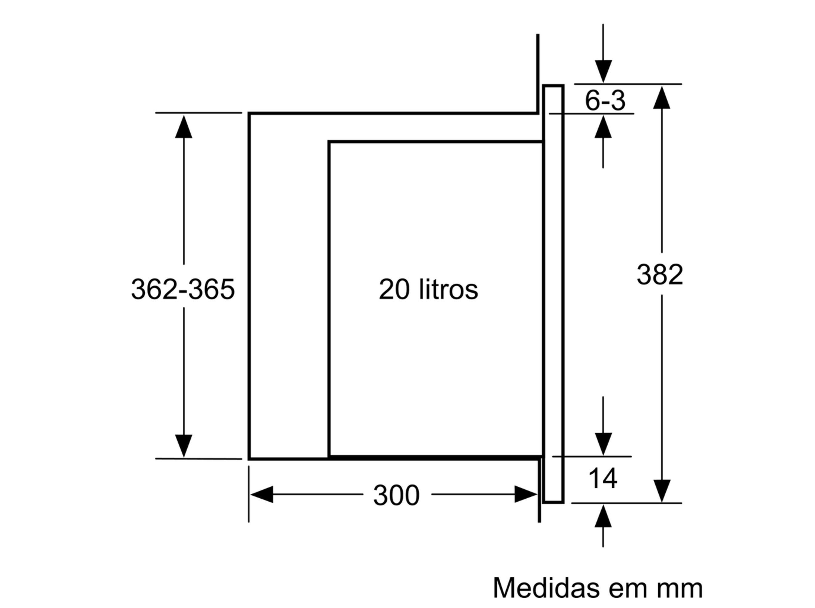 MICRO ONDAS ENCASTRE BALAY 3CP5002N3 PRETO 20 L image number 5