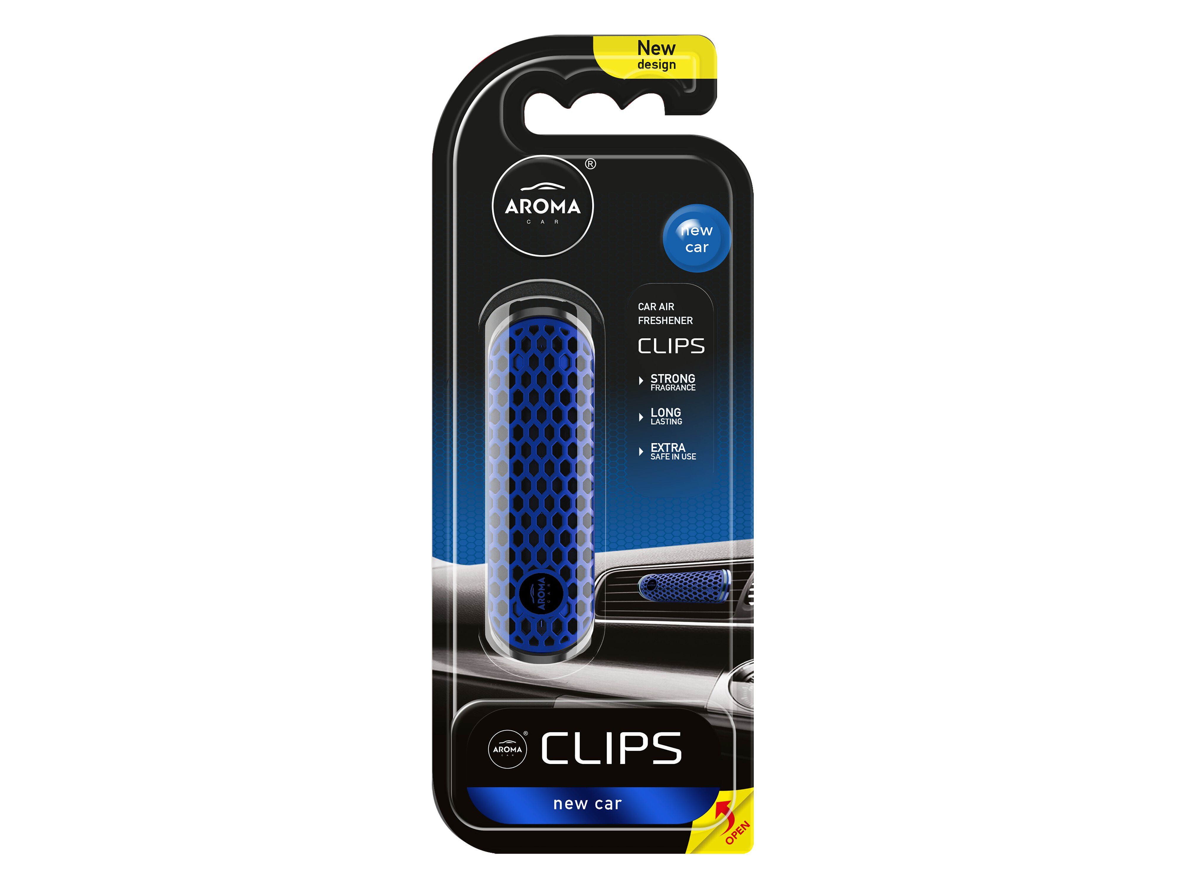 AMBIENTADOR AUTO AROMA CAR POLYMER HEX NEW CAR image number 1