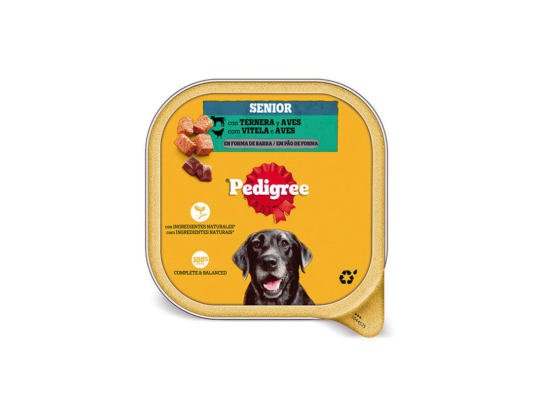 COMIDA H&Uacute;MIDA C&Atilde;O PEDIGREE TERRINA S&Eacute;NIOR 300G